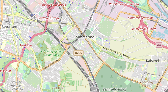 regionaler Dienstleister auf Karte