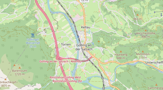 regionales Gasthaus auf Karte