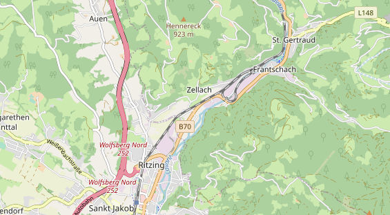 regionaler Händler auf Karte