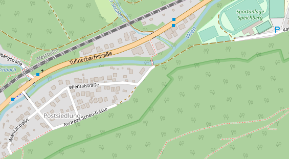 regionaler Dienstleister auf Satellitenbild