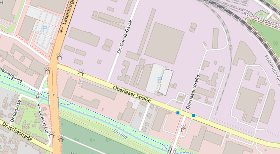 regionaler Händler auf Satellitenbild
