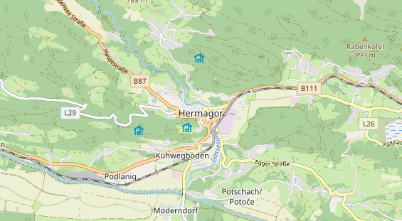 regionaler Händler auf Karte