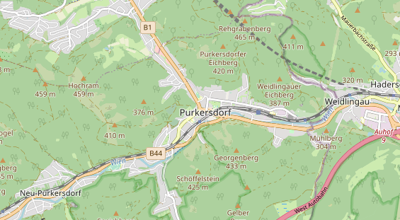 regionaler Händler auf Karte