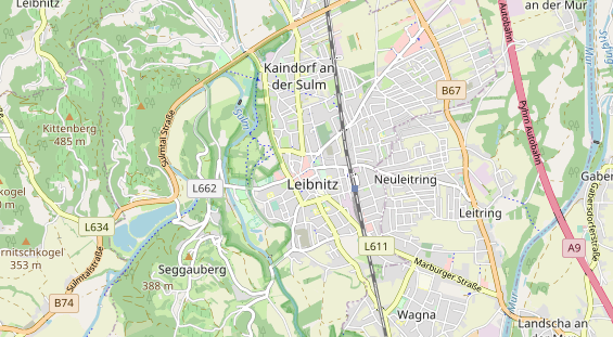 regionaler Händler auf Karte