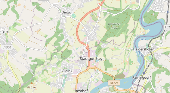 regionaler Händler auf Karte