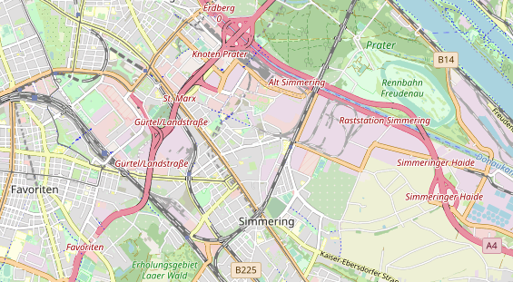 regionaler Händler auf Karte