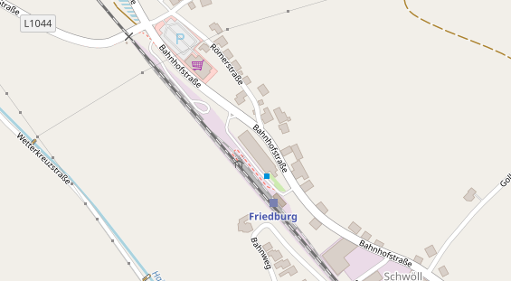 regionaler Händler auf Satellitenbild