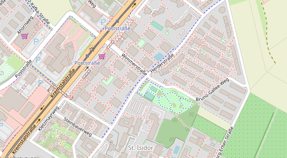 regionaler Dienstleister auf Satellitenbild
