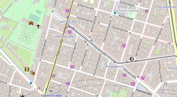 regionaler Dienstleister auf Satellitenbild