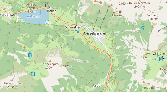 regionaler Händler auf Karte