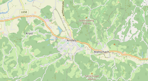 regionaler Händler auf Karte