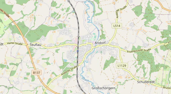 regionaler Händler auf Karte