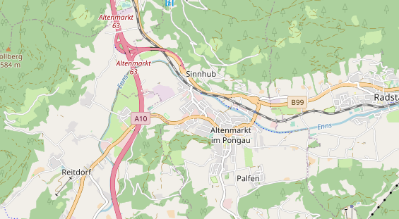 regionaler Händler auf Karte