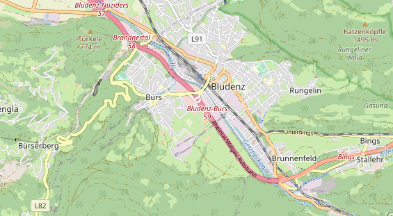 regionaler Händler auf Karte