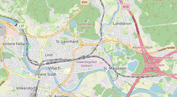 regionaler Händler auf Karte