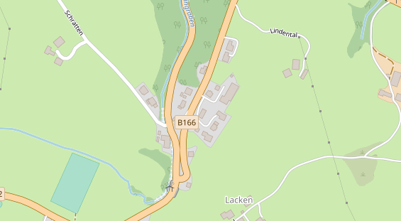 regionaler Händler auf Satellitenbild