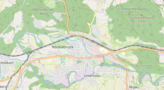 regionaler Händler auf Karte