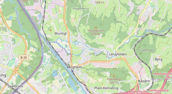 regionaler Händler auf Karte