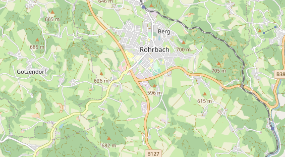 regionaler Händler auf Karte