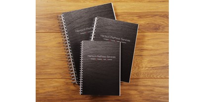 Händler - Produkt-Kategorie: Bürobedarf - drahtkammgebundene Notizbücher, Planer - Hantsch PrePress Services
