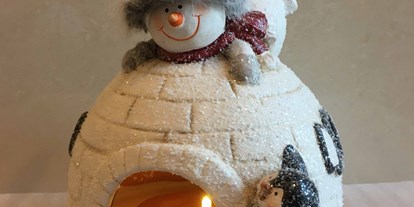 Händler - Matzen - Iglu beleuchtet mit Schneemann und Pinguin - Weihnachtsdiskont