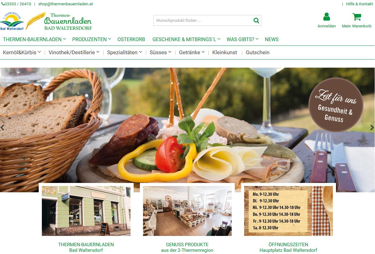 Unternehmen - Thermen-Bauernladen Bad Waltersdorf