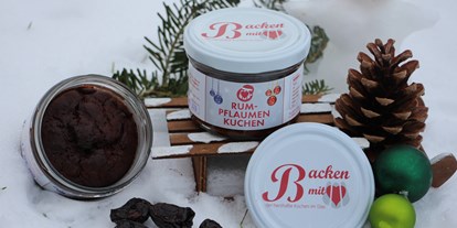 Händler - Wertschöpfung in Österreich: vollständige Eigenproduktion - Rum Pflaumen Kuchen 
Highlight für Weihnachten  - Backen mit Herz e.U.