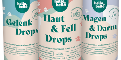 Händler - nachhaltige Verpackung - PLZ 2201 (Österreich) - Hunde Drops - HelloBello Tiernahrung GmbH
