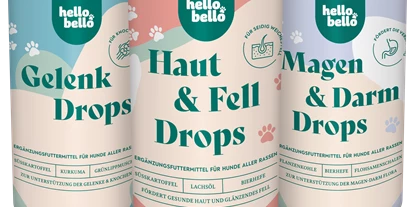 Händler - Produkt-Kategorie: Lebensmittel und Getränke - St. Andrä vor dem Hagenthale - Hunde Drops - HelloBello Tiernahrung GmbH