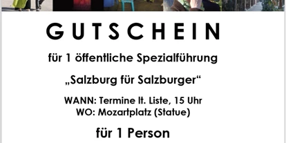 Händler - Dienstleistungs-Kategorie: Freizeitgestaltung - Hüttenedt - Salzburg Stadtführungen