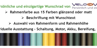 Händler - Dienstleistungs-Kategorie: Freizeitgestaltung - Hüttenedt - Wir beschriften Ihr Fahrrad mit einem Text Ihrer Wahl! - Happy Bike Buchner GmbH
