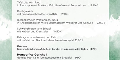 Händler - überwiegend regionale Zutaten - Pöndorf - Aktuelle Speisekarte auf www.hitzl.at - Wirtshaus zur Westbahn