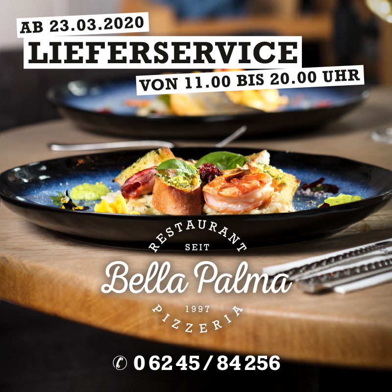 Unternehmen - Täglich Lieferservice von 11:00 bis 20:00 - Pizzeria Bella Palma