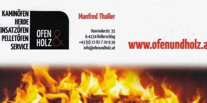 Händler - Zahlungsmöglichkeiten: Bar - Mistlberg (Kollerschlag) - Ofen und Holz Manfred Thaller