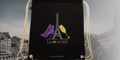 Händler - Art der erstellten Produkte: Accessoires - Torren - Gym-Bag "Paris" aus der aktuellen famiilylook Linie "Paris" - mr2 familylook