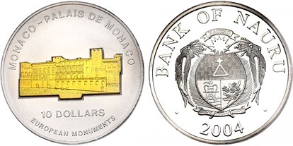 Händler - Zahlungsmöglichkeiten: auf Rechnung - Flachgau - 10 Dollar 2005 Monaco - Halbedel Münzen & Medaillen GmbH.