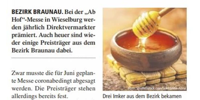 Händler - regionale Produkte aus: natürlichen Inhalten - Fißlthal - Tannberg Honig