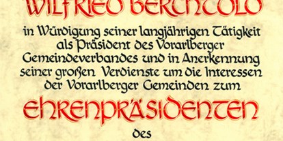 Händler - Art der erstellten Produkte: Accessoires - Vorarlberg - Heraldik Atelier Werkstätte für Kalligraphie und Heraldik