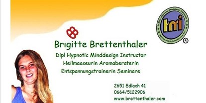 Händler - Produkt-Kategorie: Drogerie und Gesundheit - Hettmannsdorf - Brigitte Brettenthaler Gesundheitspraxis Massage Hypnose Aroma