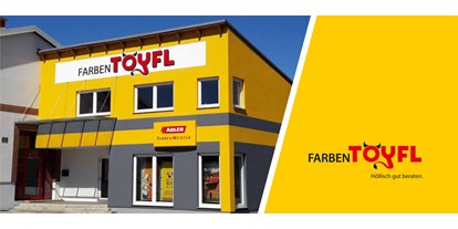 Händler - Zahlungsmöglichkeiten: Kreditkarte - Österreich - Unser Betriebsgebäude - FarbenToyfl