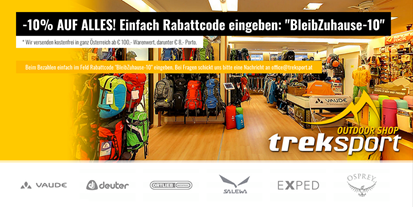 Händler - Produkt-Kategorie: Sport und Outdoor - PLZ 1140 (Österreich) - TREKSPORT Outdoor Shop