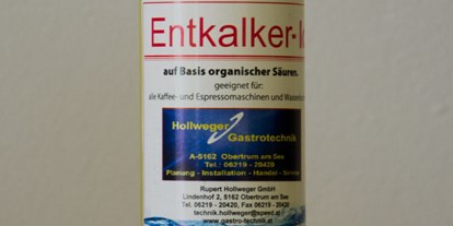 Händler - 100 % steuerpflichtig in Österreich - Schalchen (Schalchen) - Entkalker - Rupert Hollweger GmbH - Kassen & Schanksysteme