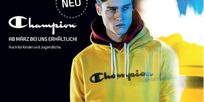 Händler - bevorzugter Kontakt: per E-Mail (Anfrage) - Schwerbachgegend - Champion Bekleidung für Damen, Herren und Kinder - Sport 2000 Strametz