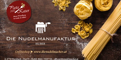 Händler - nachhaltige Verpackung - Itzling (Kallham, Bruck-Waasen) - Nudelmanufaktur Huber aus Diersbach - Nudelmanufaktur Huber