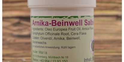 Händler - Produkt-Kategorie: Drogerie und Gesundheit - Salzburg - Arnika-Beinwell Salbe, zum Einschmieren - Maria Huber