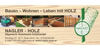 Händler - Zahlungsmöglichkeiten: Überweisung - Pemsedt - Nagler-Holz GmbH&CoKG