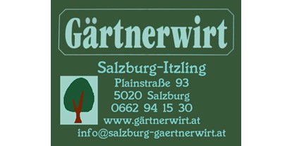 Händler - Zahlungsmöglichkeiten: Überweisung - Gasthof Gärtnerwirt Salzburg-Itzling