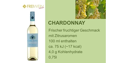 Händler - überwiegend regionale Produkte - Ebene - CHARDONNAY - Alkoholfreier Weingenuss - Bernhard Huber