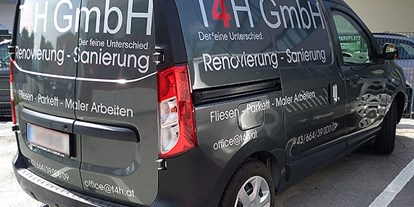 Händler - Zahlungsmöglichkeiten: Überweisung - Salzburg-Stadt Schallmoos - T4H: Vollflächenfolierung und Fahrzeugbeschriftung - Agentur West - Manfred Salfinger