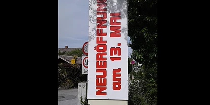 Händler - Selbstabholung - Schwarzenbergkaserne - Bäckerei Jobs: Banner für Neueröffnung - Agentur West - Manfred Salfinger